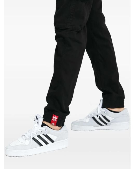 メンズ Alpha Industries Cargo Straight-leg Trousers Black