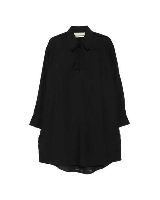 ADNYM Black Zan Tie-Neck Kaftan
