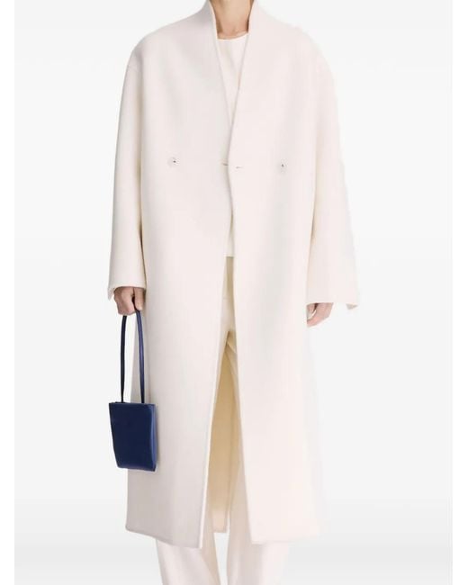 Loulou de Saison White Aris Double-Breasted Coat