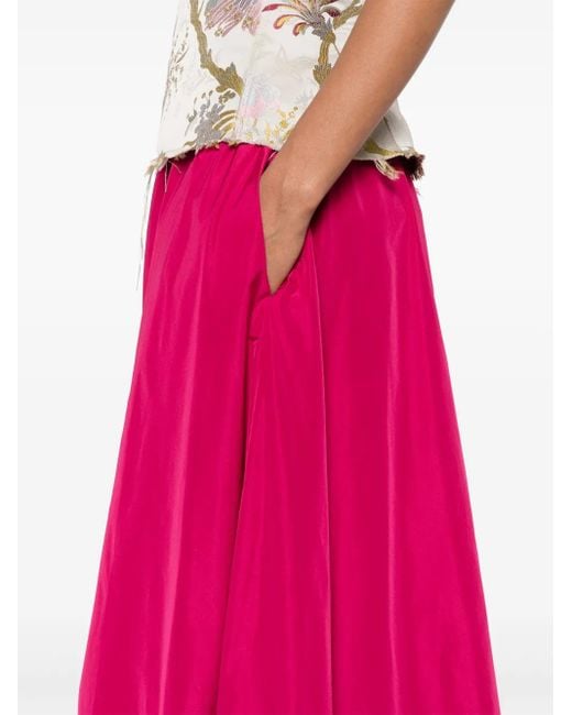 P.A.R.O.S.H. Maxi-Rok Met Print in het Pink