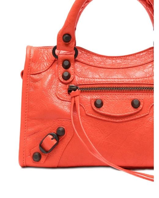 Balenciaga Red Le City Leather Mini Bag