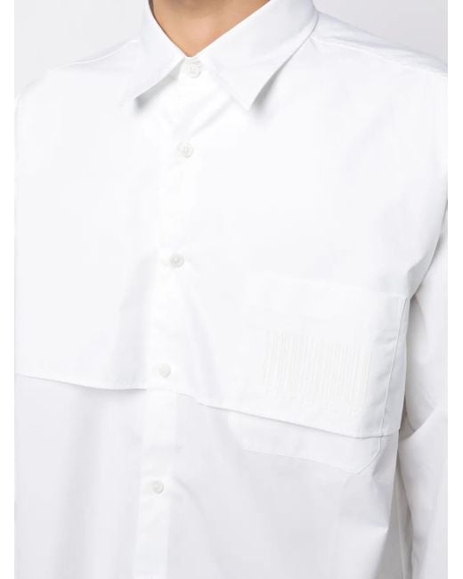 VTMNTS White Storm Flap-Detail Shirt for men