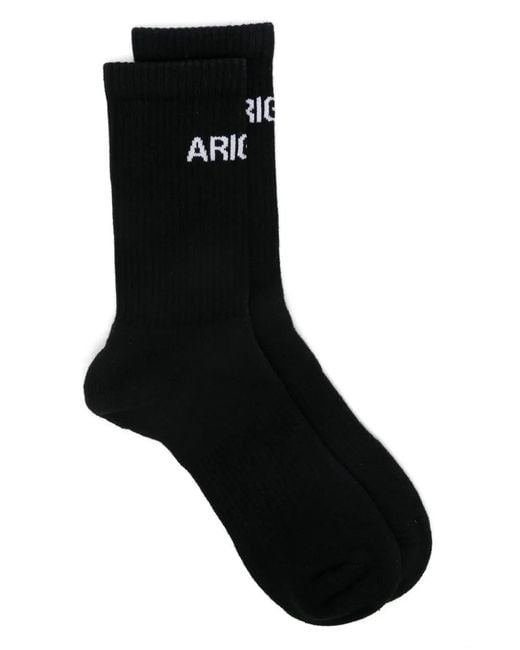 Axel Arigato Black Block Jacquard Socks