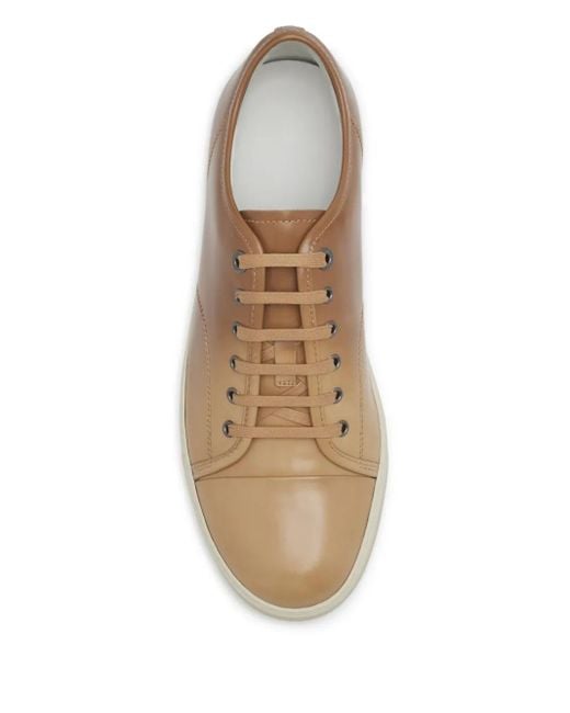 Lanvin Brown Leather Sneakers for men