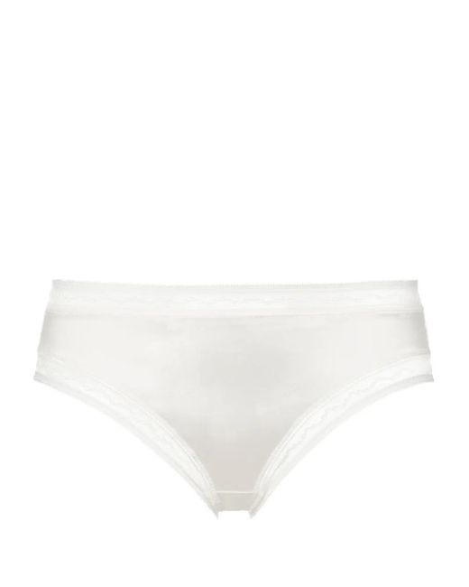 Eres White Affinité Slip Aus Spitze