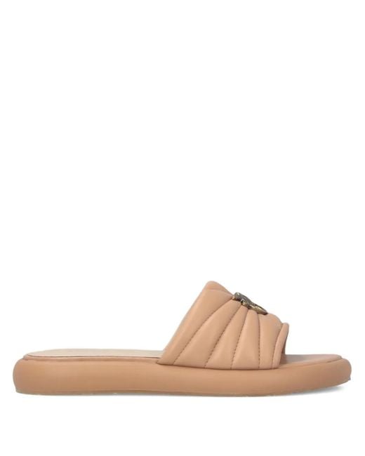 Pinko Multicolor Fiona Leather Slip-On Sandals