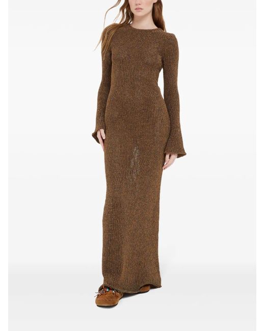 Alanui Brown Shady Strandkleid