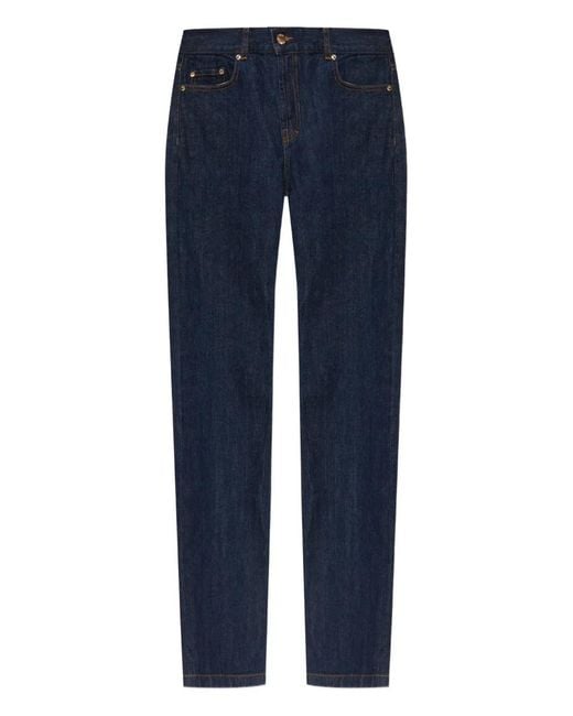 Casablanca Blue Jeans With Logo