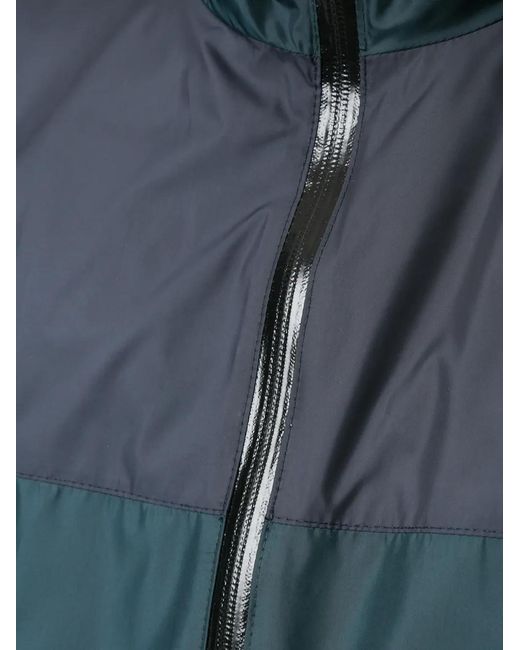 Corneliani Gray Oversize Zip Windbreaker for men