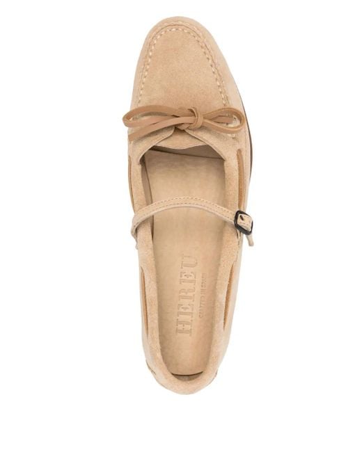 Hereu Natural Lorea Suede Shoes