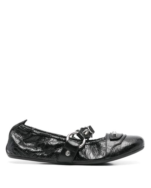 Balenciaga City Ballerina フラットシューズ Black