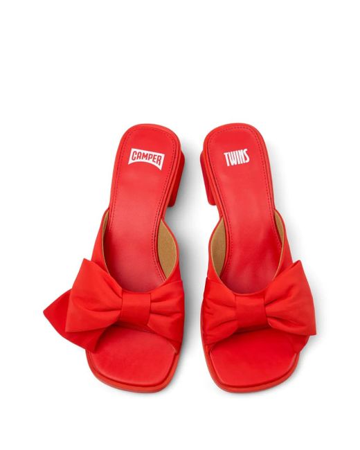 Camper Kora Twins サンダル Red