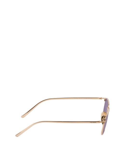 Prada Purple Sunglasses With Logo for men