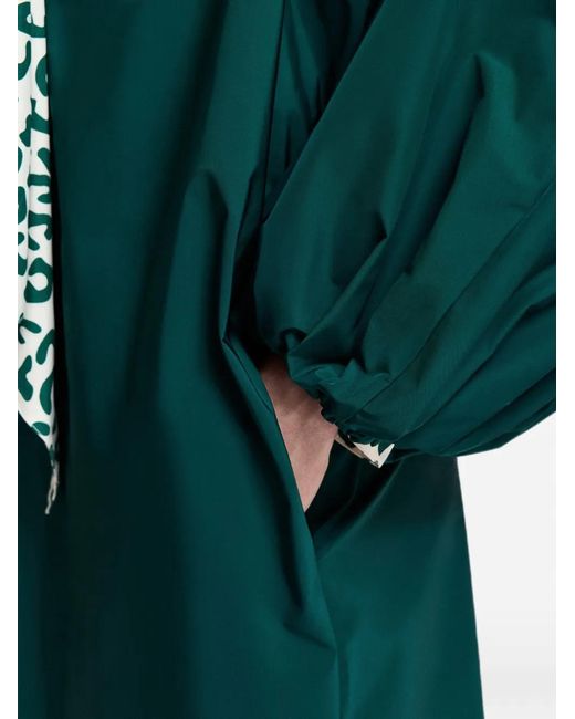 Essentiel Antwerp Green Oversized V-Neck Dress