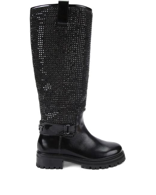 Bottes À Ornements En Cristal Kurt Geiger en coloris Black