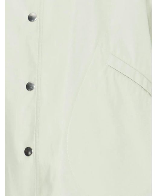 Chaqueta De Algodón Con Botones Jil Sander de color White