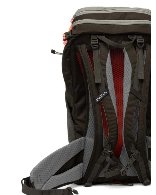 Salewa Gray Zip Webbing Backpack