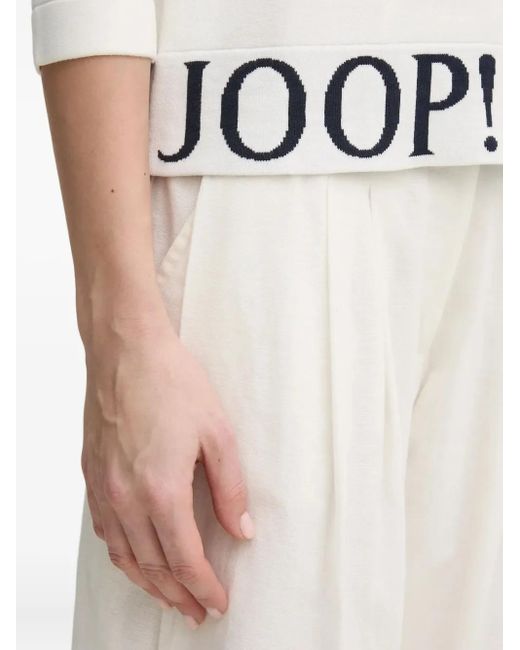Maglione Con Banda Logo di Joop! in White