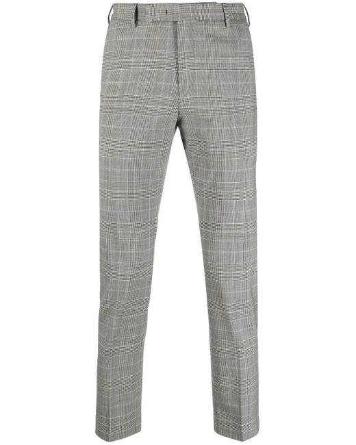PT Torino Karierte Slim-Fit-Hose in Gray für Herren