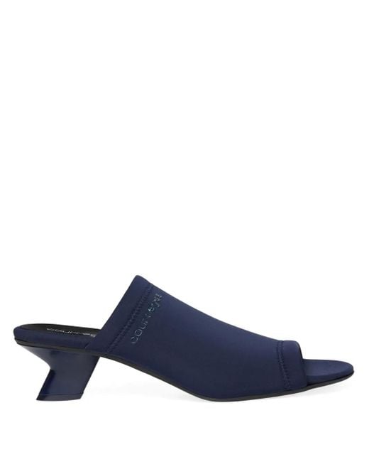 Courreges Blue Wet Mules