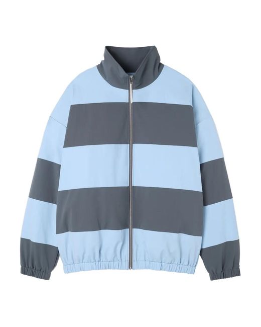 Sunnei Blue Striped Zip Jacket