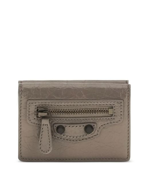 Balenciaga Gray Le City Leather Wallet