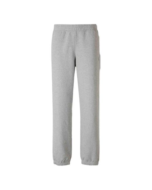 Burberry Gray Check-Pattern Track Pants for men