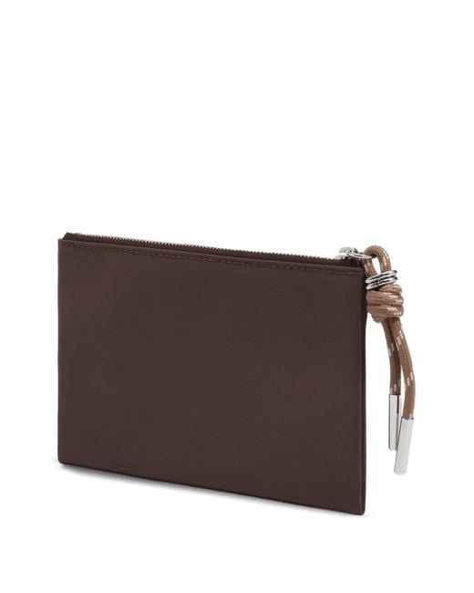 Bimba Y Lola Brown Mocha Nylon Pocket Wallet