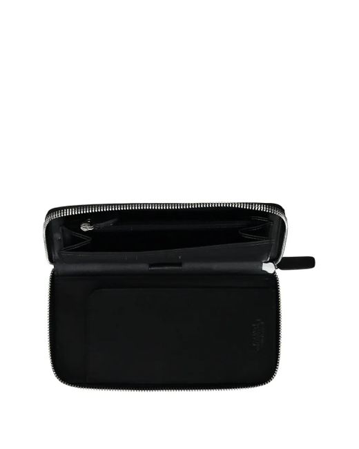 Versace Black Leather Long Wallet