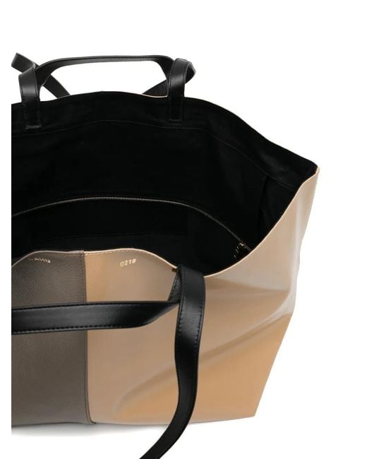 CAHU Purple Colourblock Tote Bag