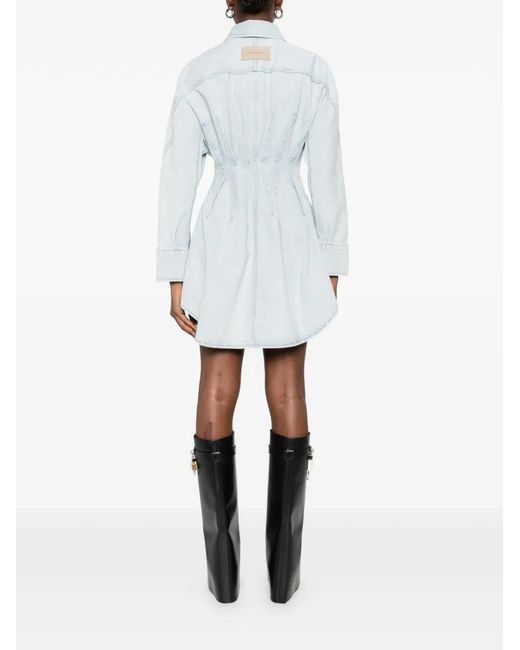 Givenchy White Buttoned Midi Denim Dress