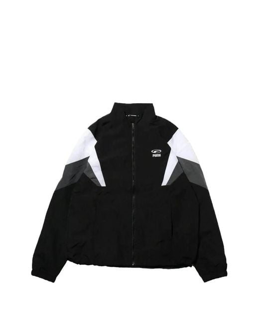 PUMA Black 90S Retro Woven Jacket for men