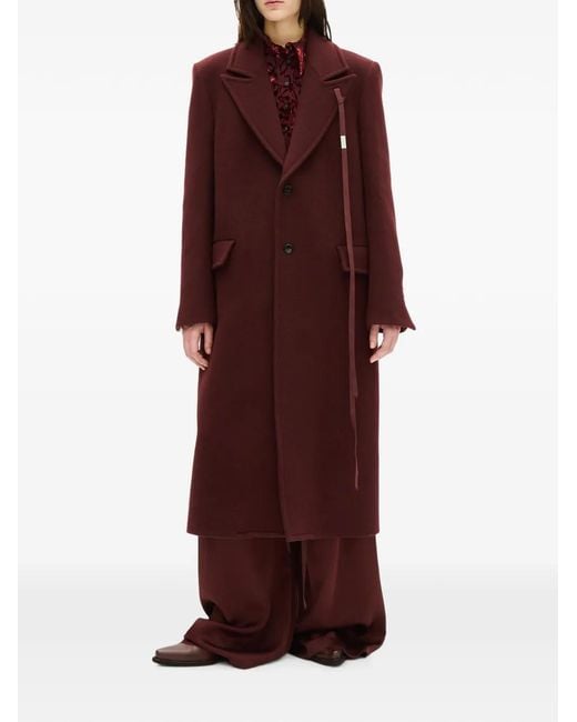 Ann Demeulemeester Purple Aldina Coat