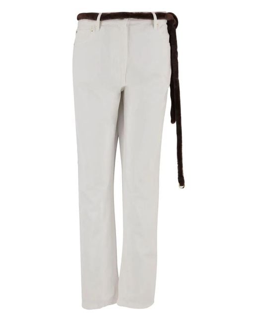DARKPARK Gray Straight Trousers
