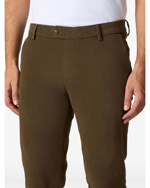 Brooks Brothers Brown Pressed-Crease Tapered Trousers for men