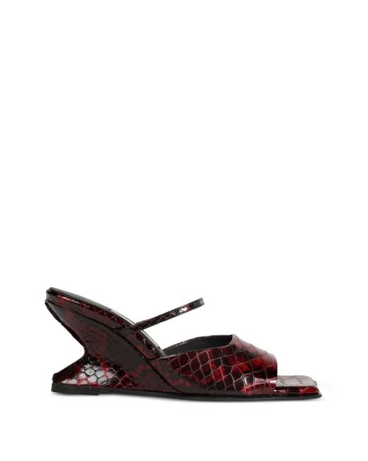 Miista White Egle Square-Toe Sandals