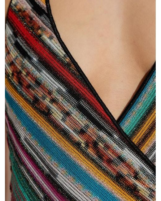 Missoni Gestreept Badpak in het Black