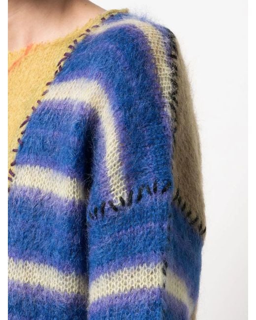 Pull Oversize À Design Patchwork Marni pour homme en coloris Blue