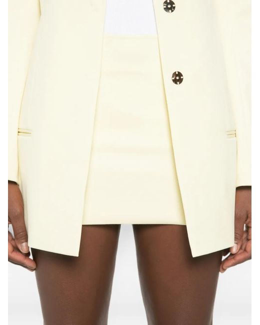 A.M.G Natural Welt-Pocket Mini Skirt