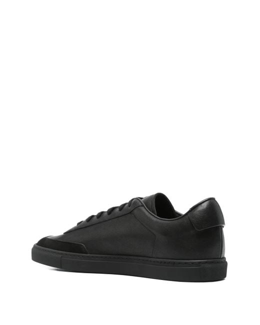 Common Projects Black Leather Suede Sneakers for men