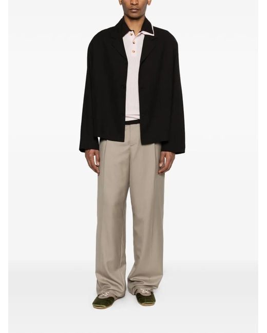 Studio Nicholson Black Buttoned Jacket for men