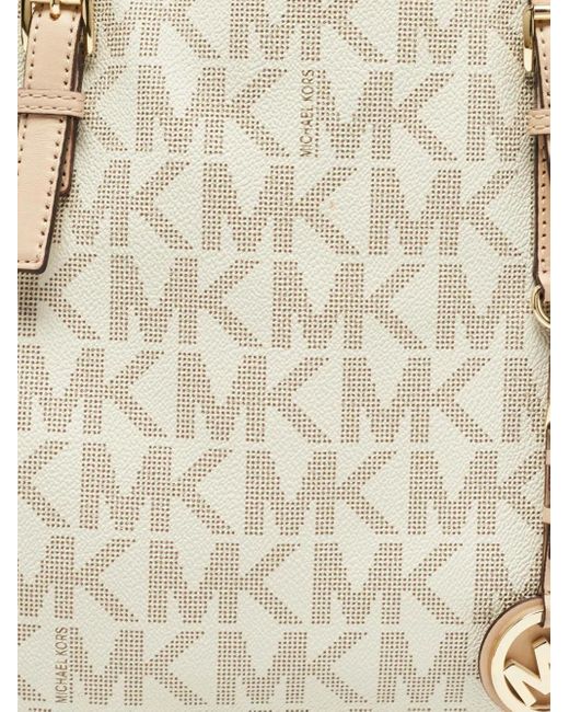 Michael Kors Jet Set モノグラム ハンドバッグ Natural