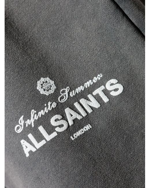 AllSaints Gray Soleil Track Pants for men