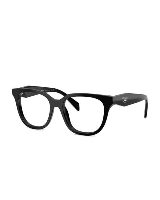 Prada Black Rectangle-Frames Glasses