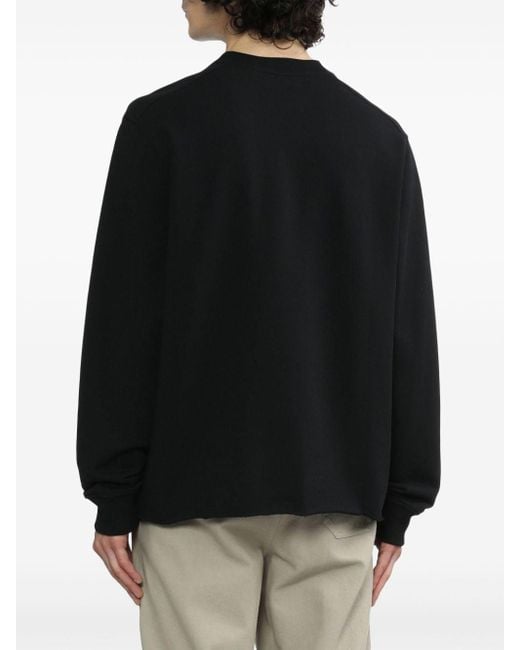 A.P.C. Black Ernestine Cotton Sweatshirt for men