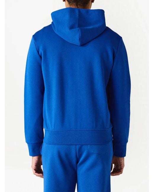 Polo Ralph Lauren Blue Logo-Embroidered Zipped Hoodie for men