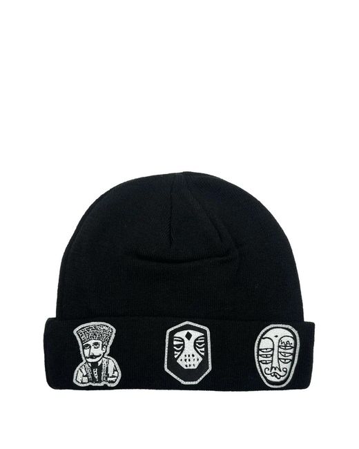 Haculla Black Nyc Embroidered Beanie Hat for men