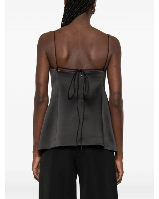 Rohe Black Satin Top