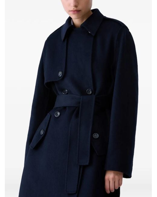Liu Jo Blue Long Wool Coat