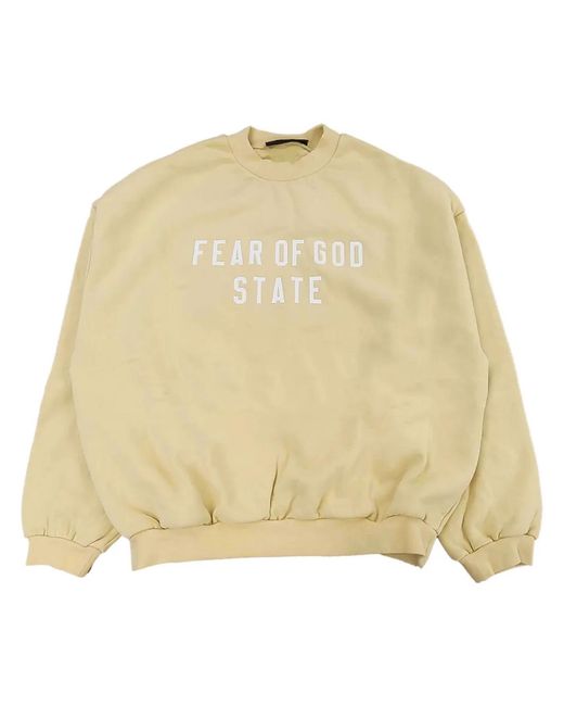 Fear Of God Natural Logo-Print Sweatshirt for men